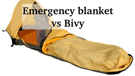 Emergency Shelter Insulation Emergency Blanket vs Bivy Condensation